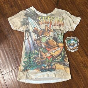Salty Dog Surf Shop Tshirt Daytona Beach Florida &‎ large sticker